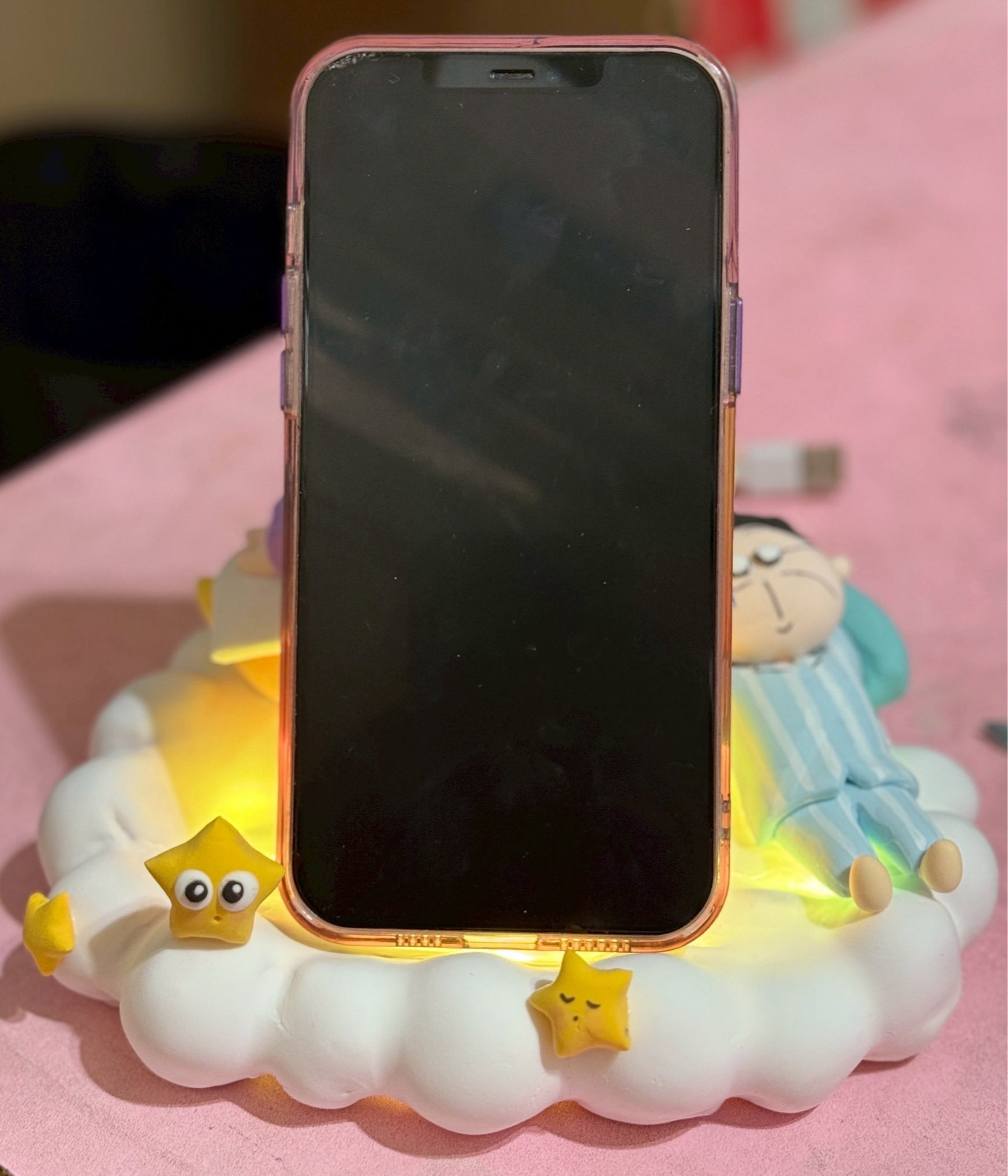 睡顏發光手機支架